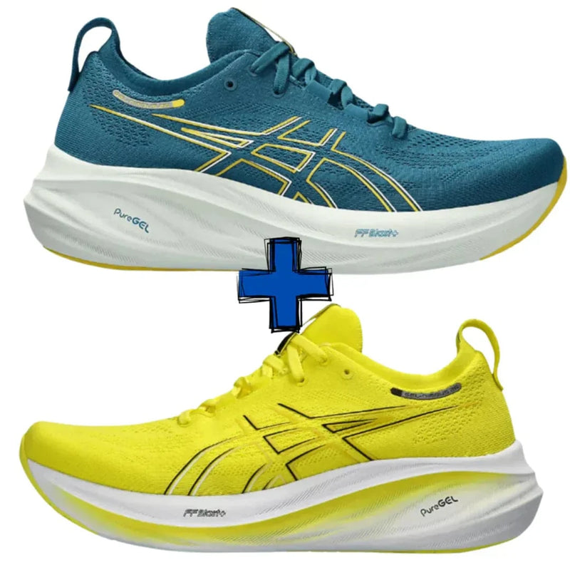 COMBO CON ZAPATILLAS Asics Gel-Cumulus 26 + Asics Gel-Nimbus 26